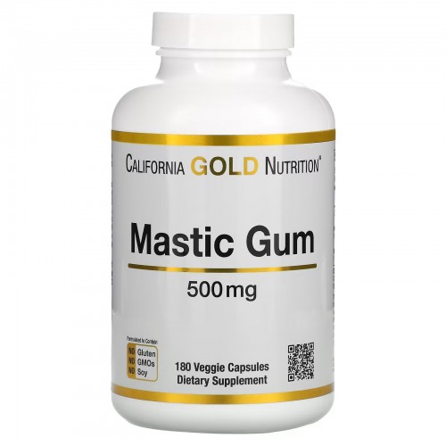 California Gold Nutrition, мастиковая смола, 500 мг, 180 вегетарианских капсул California Gold Nutrition, мастиковая смола, 500 мг, 180 вегетарианских капсул